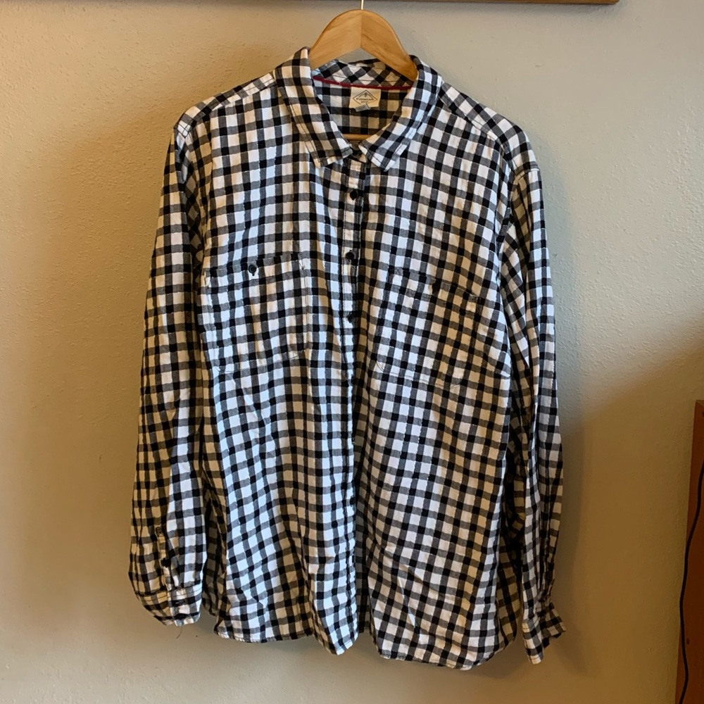 Flannel buffalo check shirt